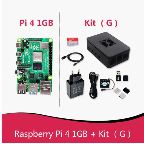 Official Original Raspberry Pi 4 Model B Dev Board Kit RAM 2G 4G 8G 4 Core CPU 1.5Ghz 3 Speeder Than Pi 3B+