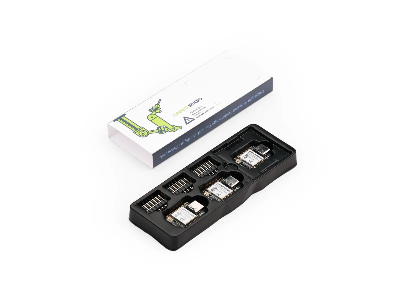 XIAO ESP32S3 3PCS Pack - 2.4GHz Wi-Fi, BLE 5.0, Dual-core, Battery Charge Supported, Power Efficiency and Rich Interface, Ideal