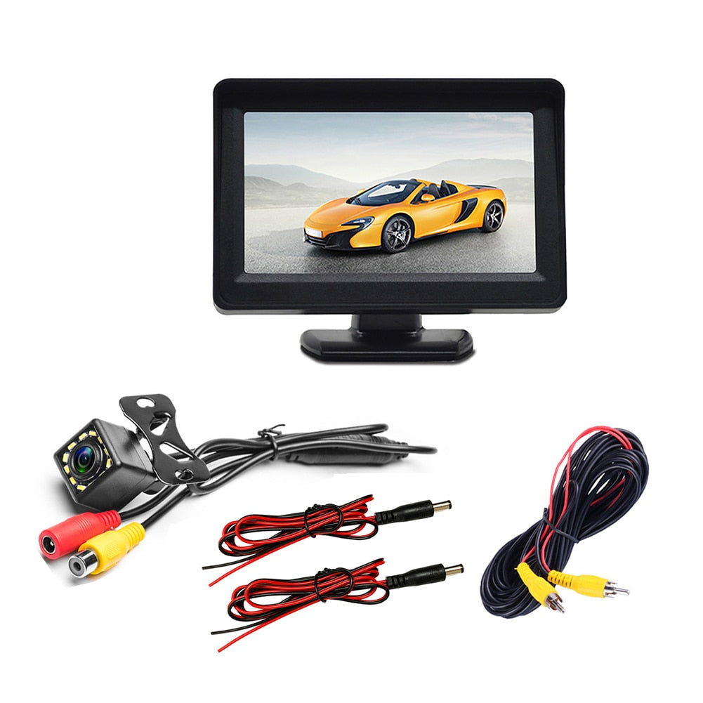 LCD Car Monitor Rear View Camera Auto Parking Monitor.