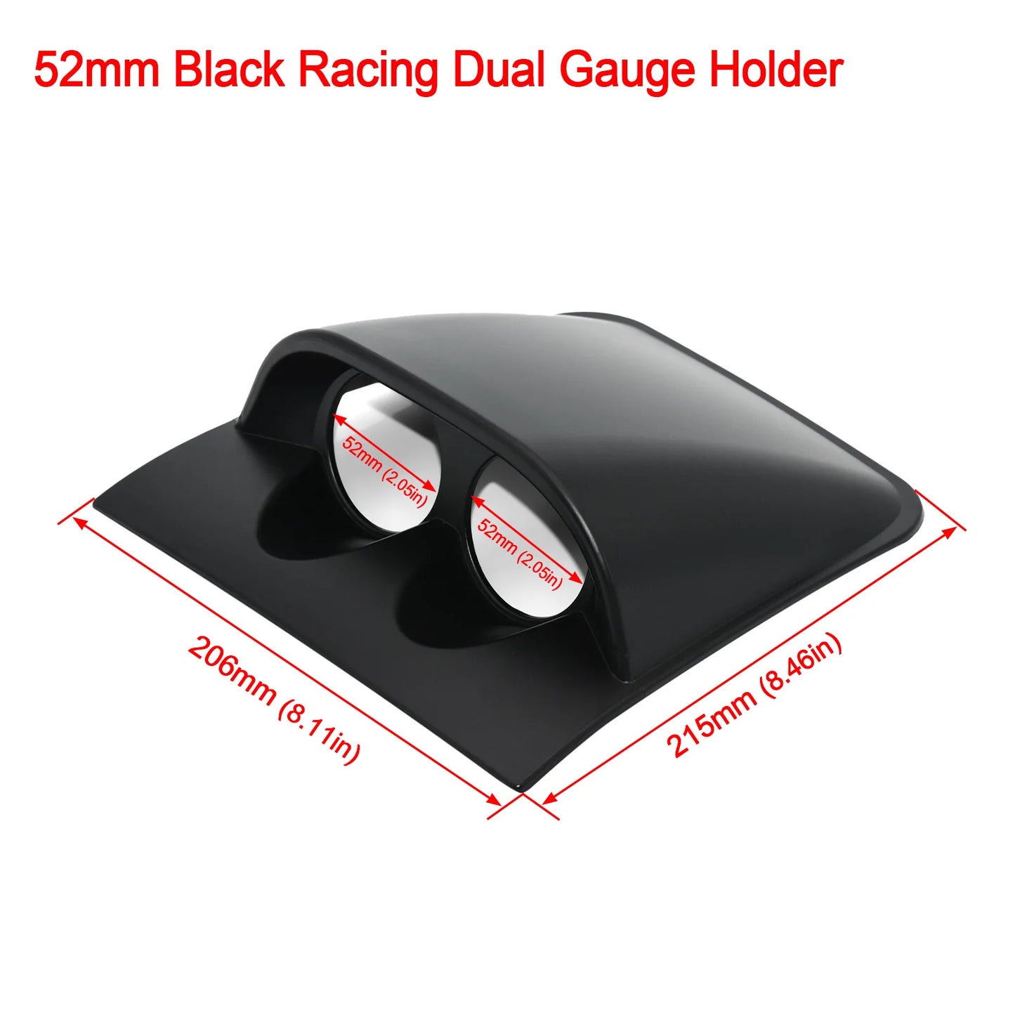 2inch 52mm Car Gauge Pod Universal Black Single Double Triple Car Meters Holder for Left Right Drive Car for Auto Gauge Pod