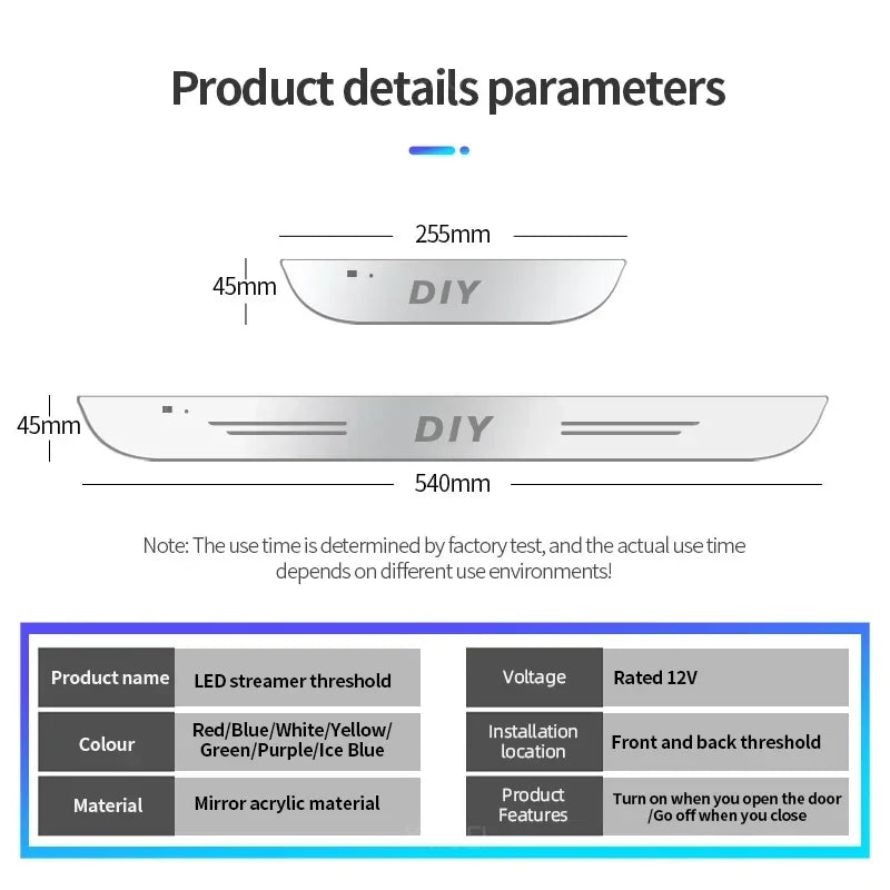 For Chevrolet Camaro1993-2026 Car Door Sill Light Customized Logo LED Welcome Threshold Pedal Lamp