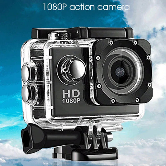 T-WOLF Outdoor Sports Waterproof Camera 1080P HD Mini DV Panoramic 2 Inch Screen Diving Bike Car Recorder for Business