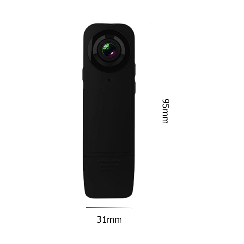 Mini Camera 1080P HD Night Vision Micro Camcorder Bodycam.