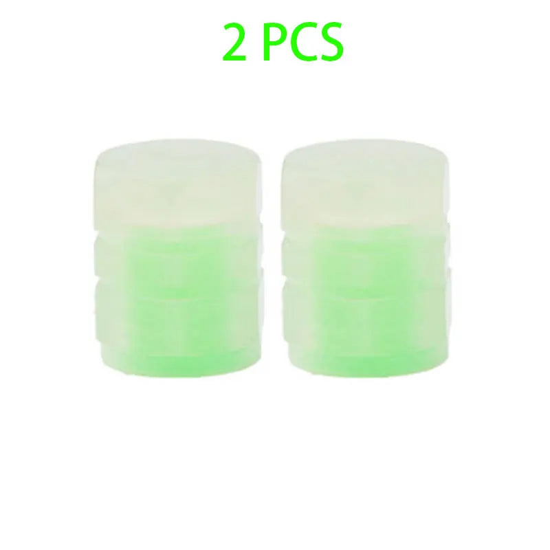 Universal Luminous Tire Valve Cap Car Wheel Hub Glowing Dust-proof Decorative Tyre Rim Stem Covers Applicable Motorcycle E-Bike