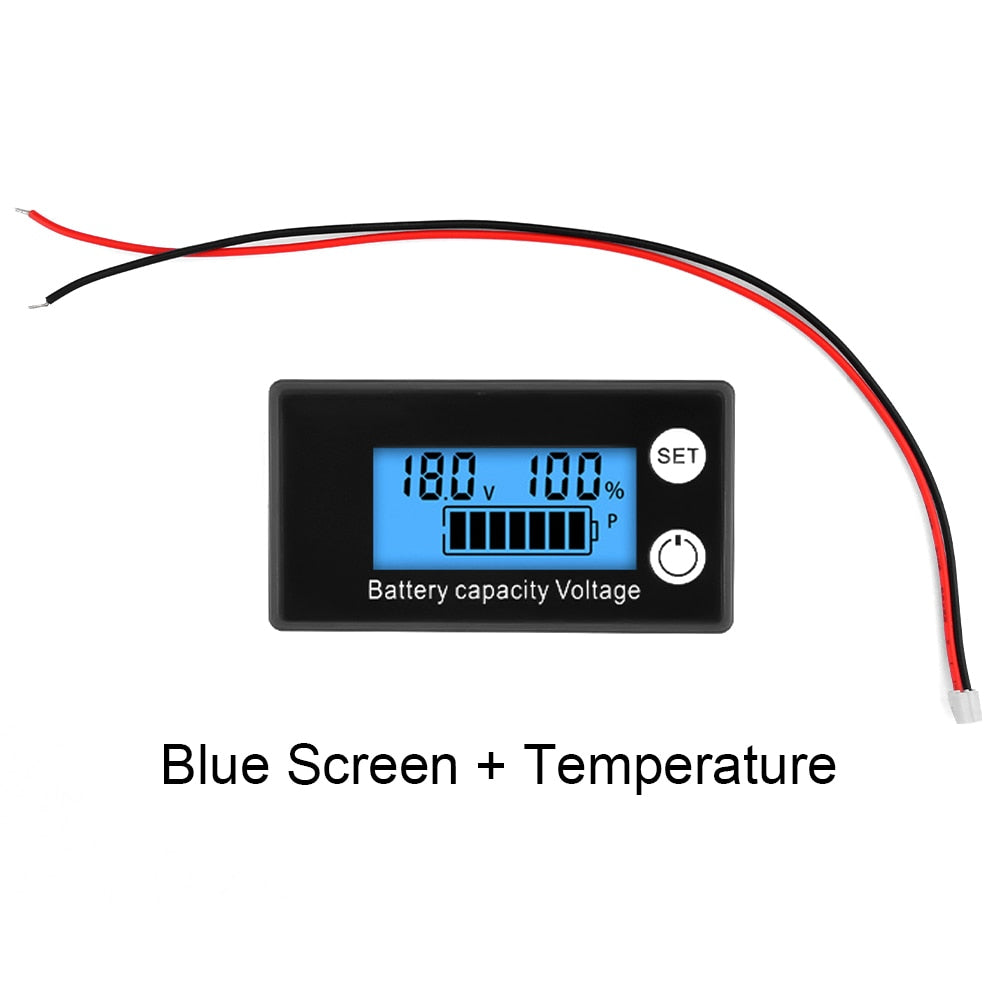 100V Battery Capacity Indicator  Meter Lead-acid Lithium Batters