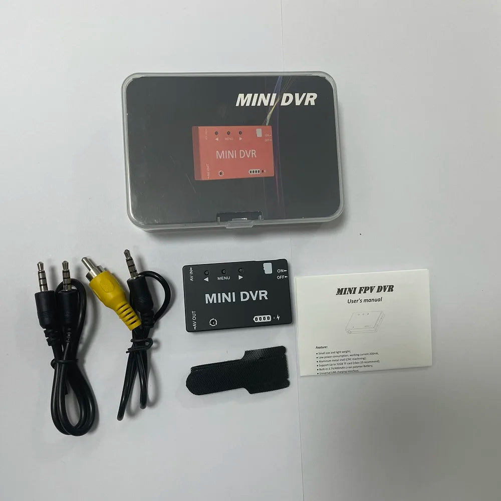 Mini FPV DVR Module NTSC/PAL Switchable Built-in Battery Video Audio Recorder for Drone RC Models Racing FPV Drone