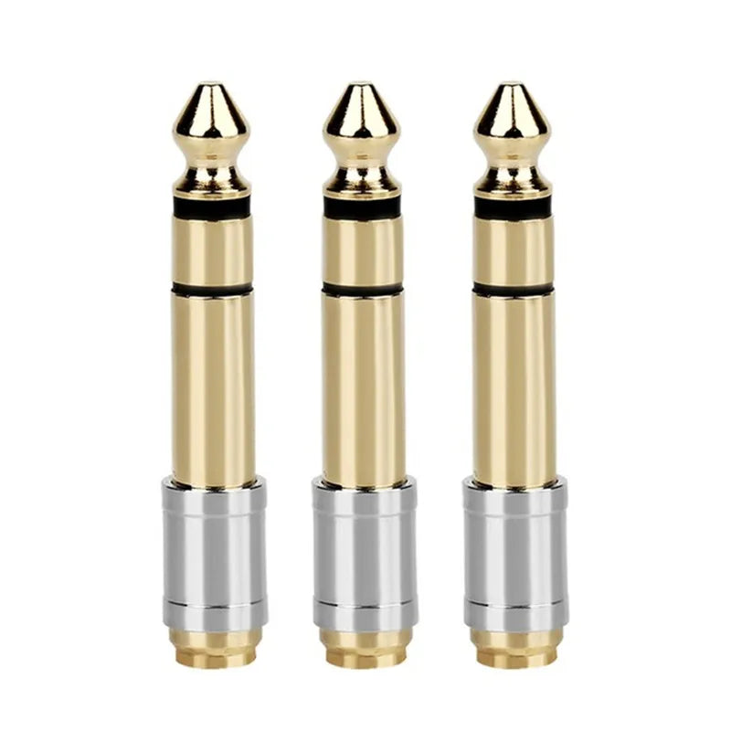 Jack 3.5 To 6.35 Audio Adapter 6.5mm 3.5mm Converters Male Female Connector Headphone Plug 6.3mm 6.5 Consumer Electronics