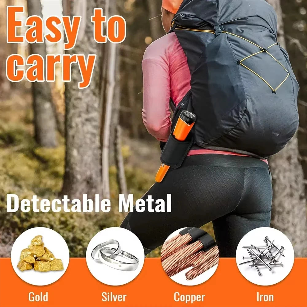 Positioning Rod Handheld Underground Metal Detector GP Pointer Handheld Waterproof High Sensitivity Security Detector With LED Light