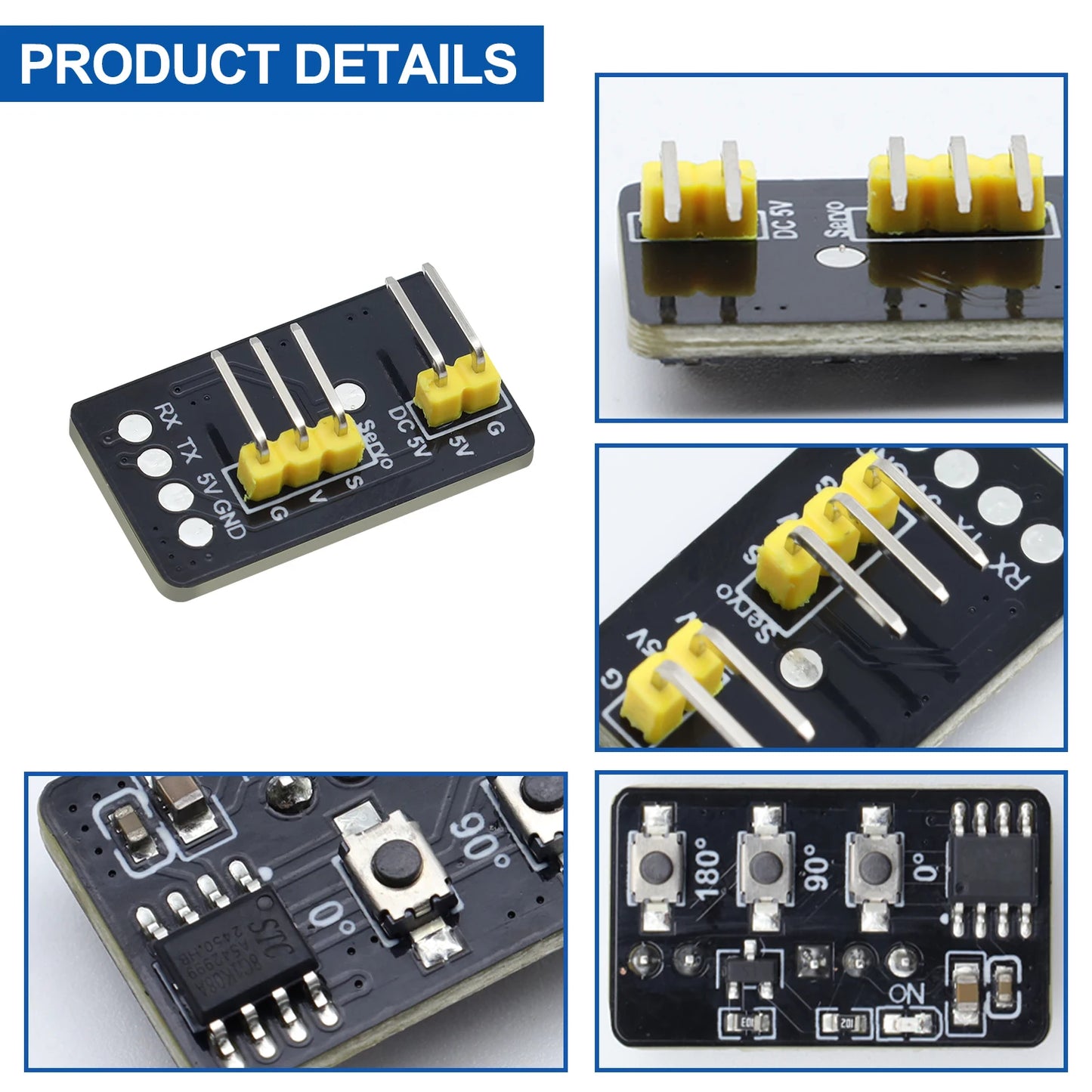1PC Servo Motor Angle Test Module +1PC SG90 180 Degree Servo Motor For Arduino Robot DIY Electronic Components