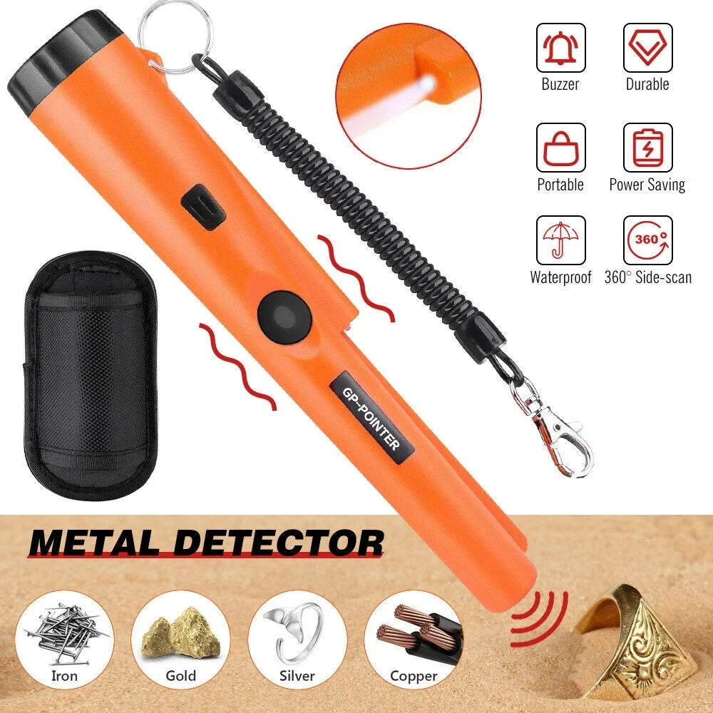 Positioning Rod Handheld Underground Metal Detector GP Pointer Handheld Waterproof High Sensitivity Security Detector With LED Light