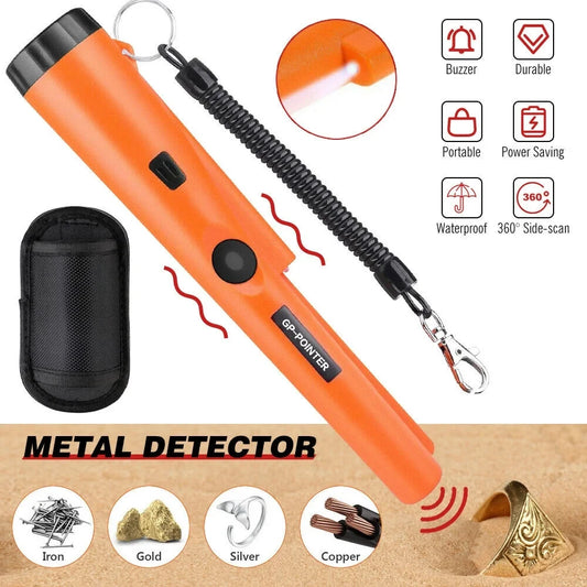 Positioning Rod Handheld Underground Metal Detector GP Pointer Handheld Waterproof High Sensitivity Security Detector With LED Light