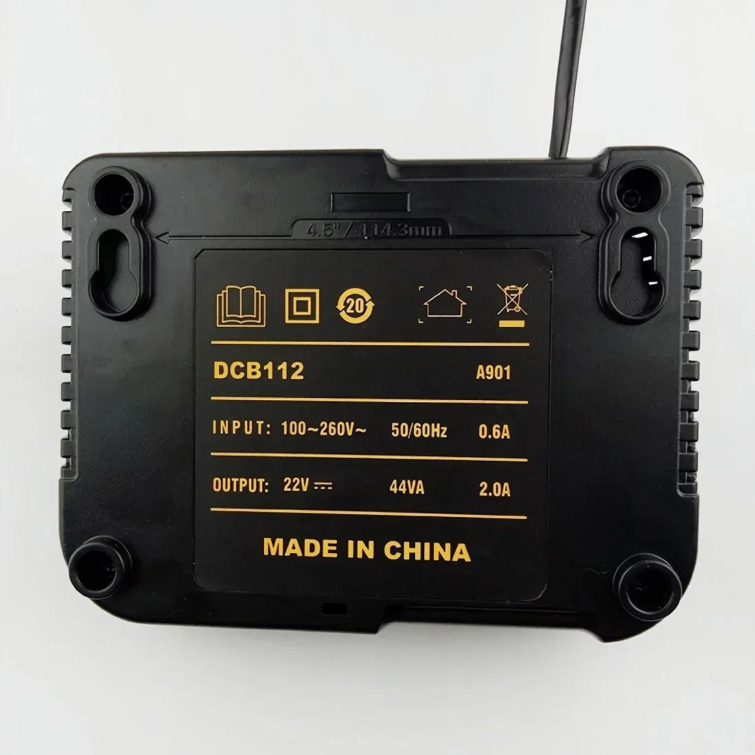 DCB112 Charger For Dewalt Charger Battery 20V 12V 14.4V 18V DCB200 DCB203 DCB205 DCB202 Tool Power Charger 10.8V 2A Replacement