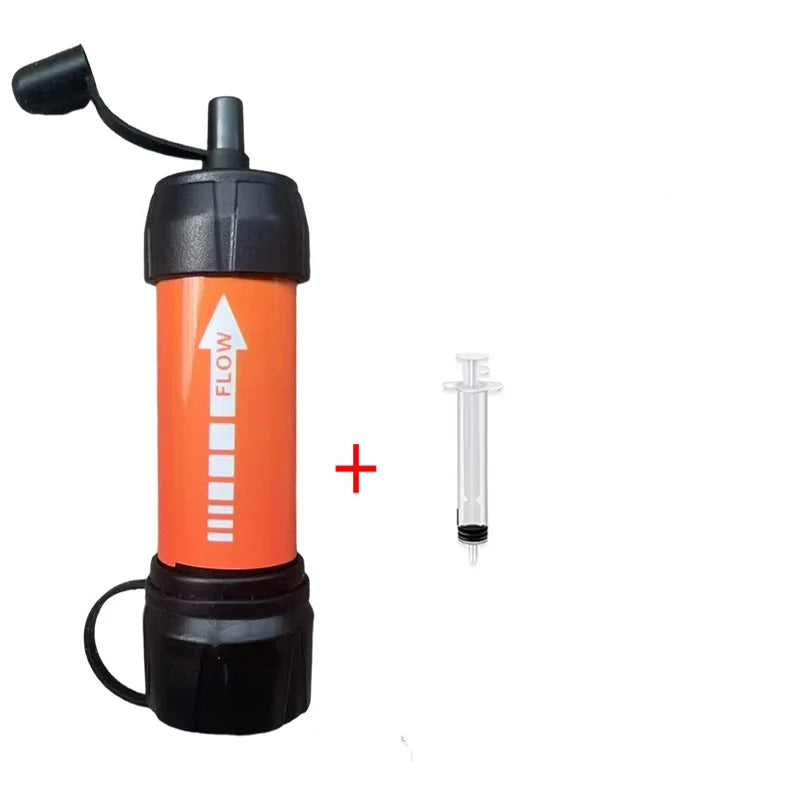 Emergency Portable Water Purifier for Hiking - Survival , Fast Purification, Safe for Natural Water, On-The-Go Essential Gear