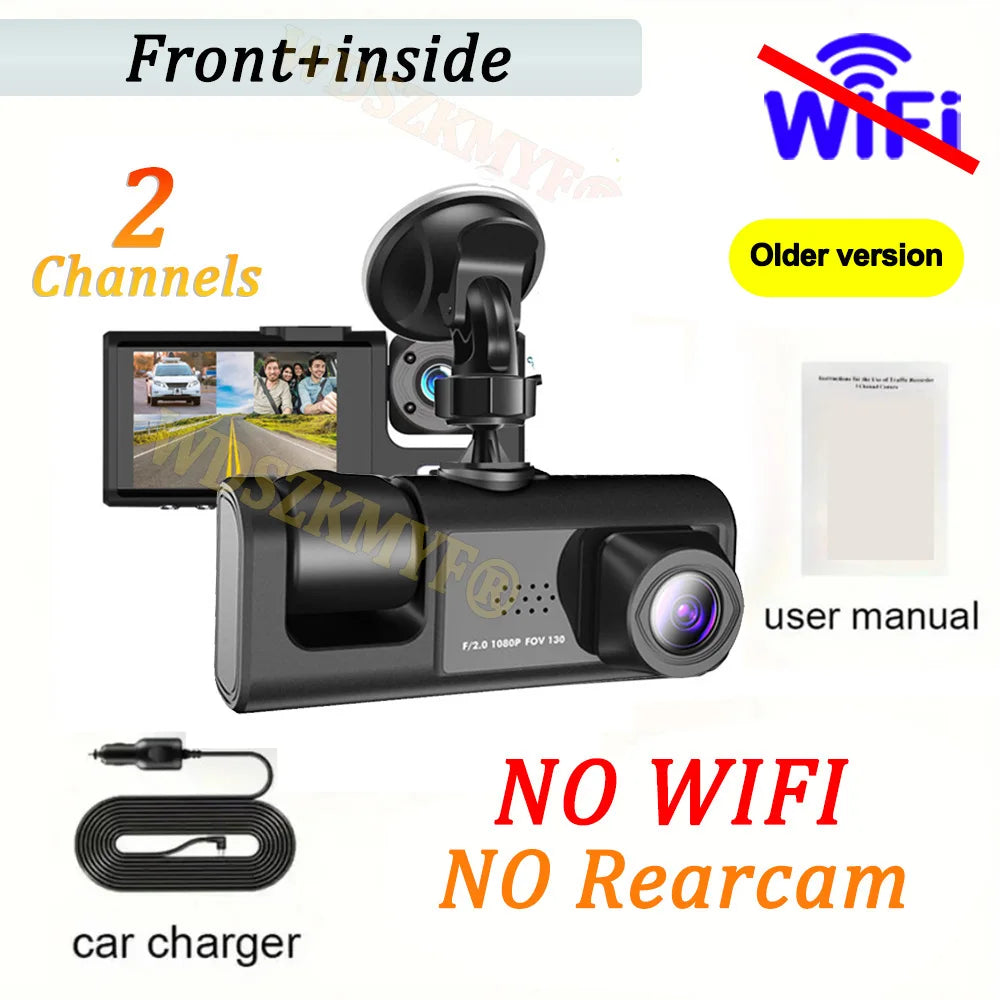 NEW WIFI Dash Cam for Car 2/3 Channel Front Rear Camera 1080P Video Recorder Dashcam Black Box Car DVR OptionalRear View Camera