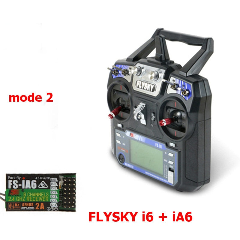 FLYSKY FS-i6 FS I6 2.4G 6CH Transmitter, FS-X6B Receiver for Helicopter Airplane FPV Drone Mode