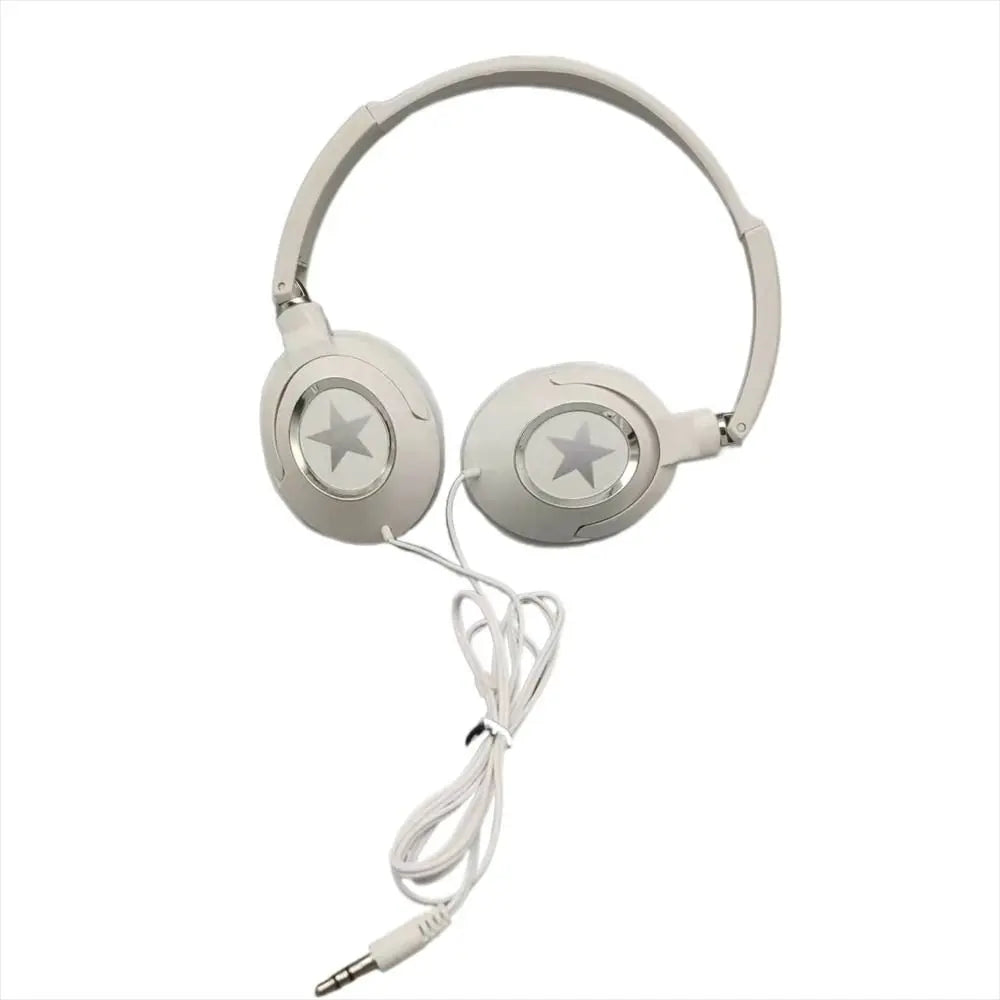 Over-Ear Wired Headphones HiFi Bass Stereo Adjustable Headset with 3.5mm Connector for PC Mobile Active Noise-Cancellation