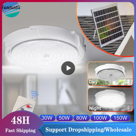 Solar Charging Indoor Led Lights Bedrooms Bathrooms Courtyards Outdoor Waterproof Solar Ceiling Light For Room Ceiling