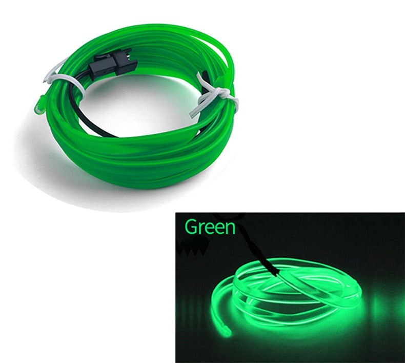 LED Ambient Light For Car LED Panel Dashboard Neon Strip EL Light Line Tube