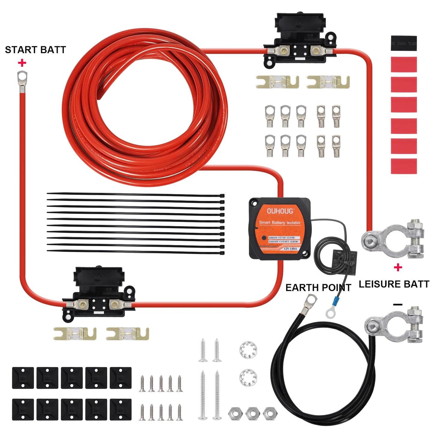 10M Advanced Voltage Sensitive Split Charge Relay Kit