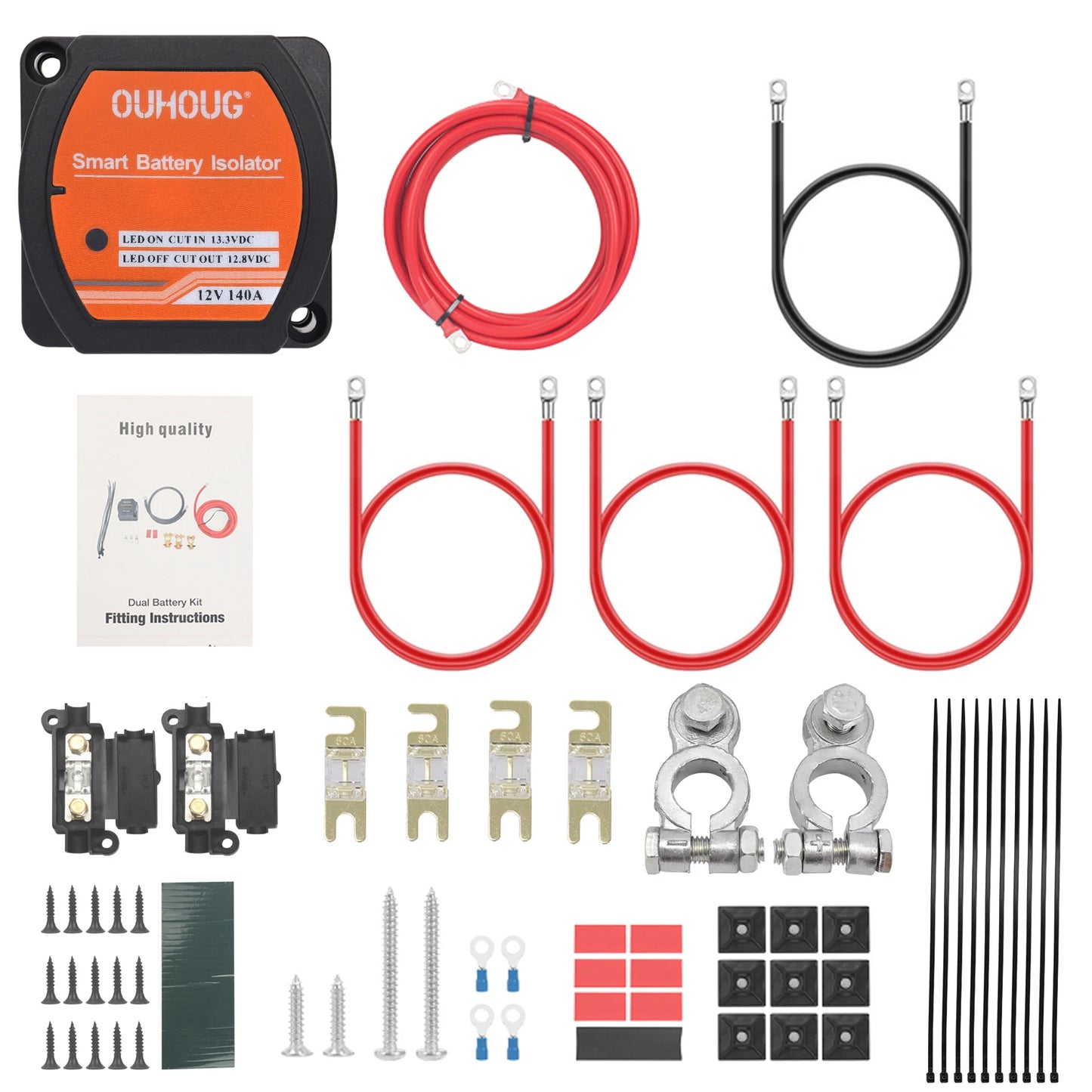 10M Advanced Voltage Sensitive Split Charge Relay Kit