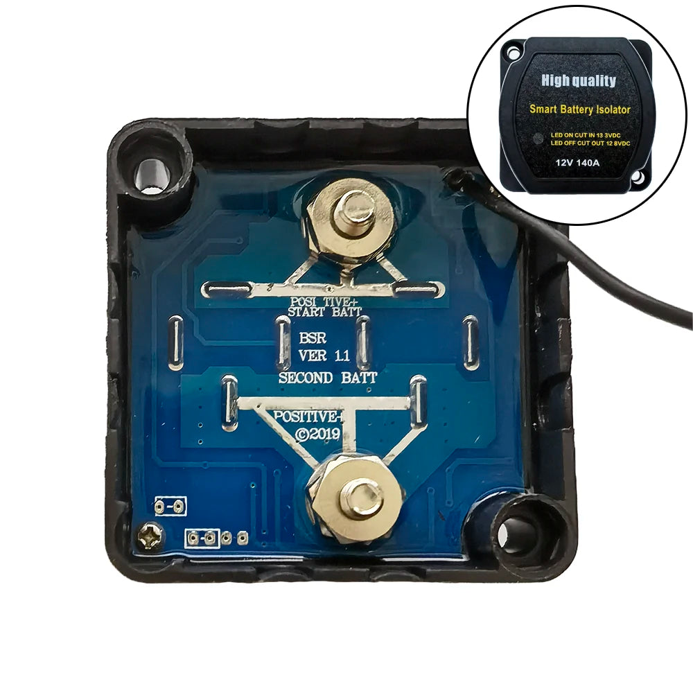 Voltage Sensitive Relay Dual Battery System Digital Display VSR 12V 140A
Split Charge for Camper, Car, RV's and Yachts Smart Isolator.