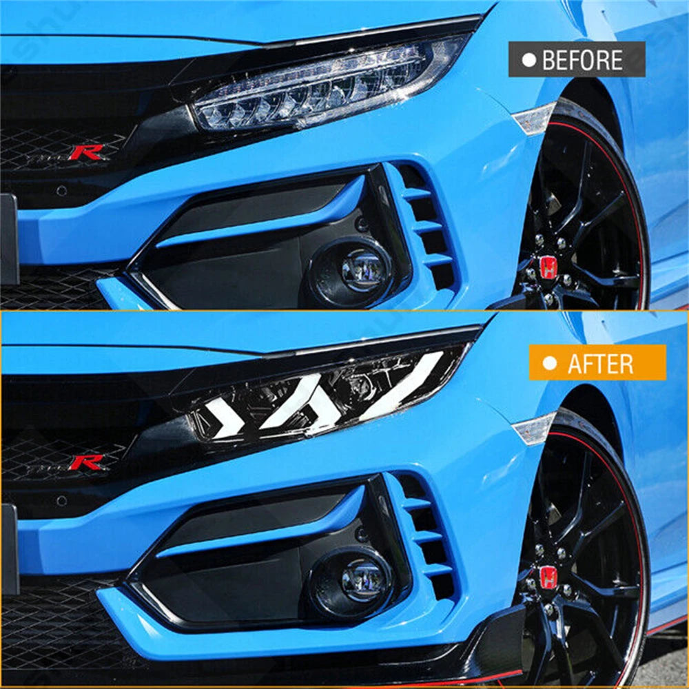 Pair Led Headlights For Honda Civic 2016-2021 Sedan Hatchback Hatch Type R Touring LX EX EX-L Sport FK7 FK8 10th Head Light Lamp