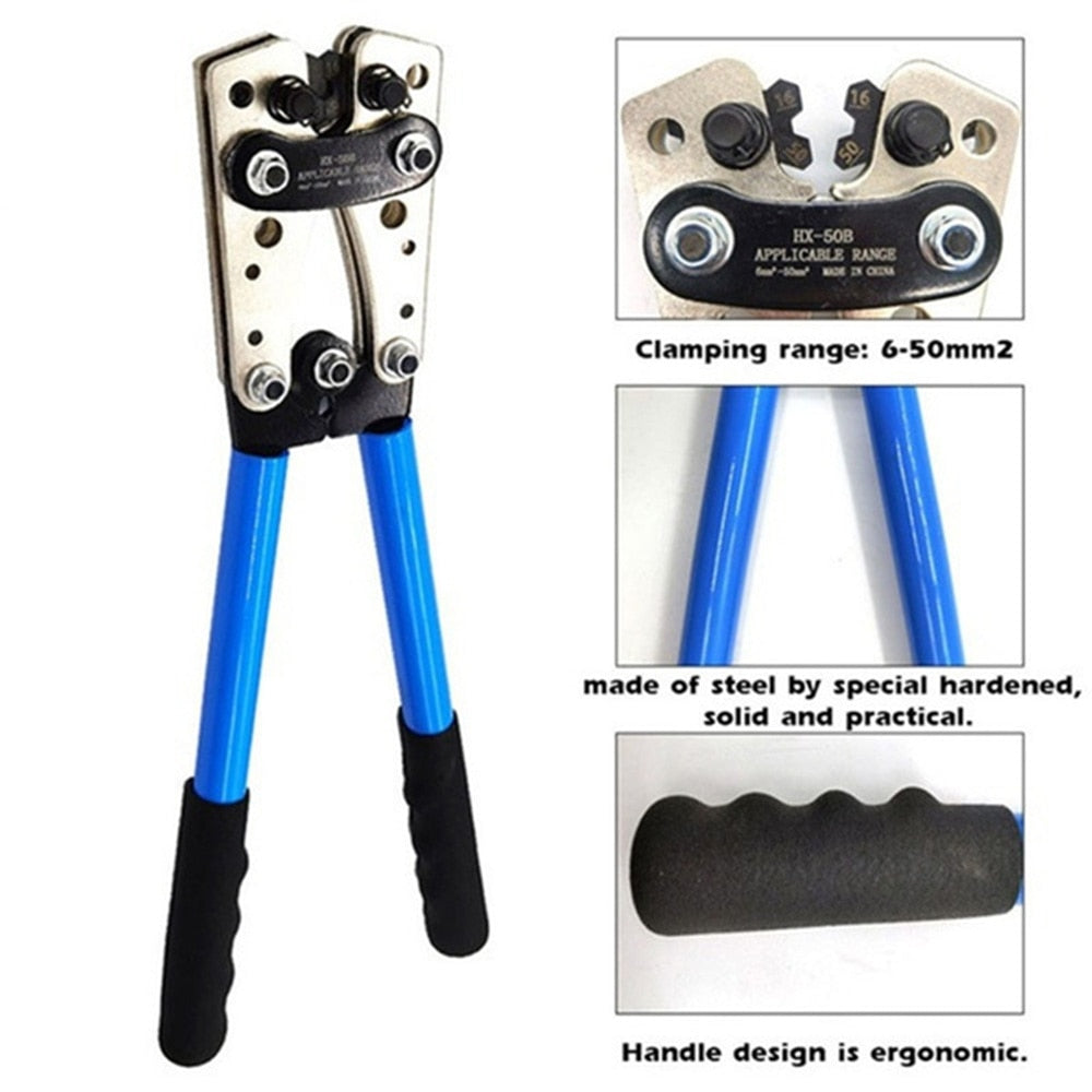 Portable Cable Crimping Tool Professional Crimper Plier