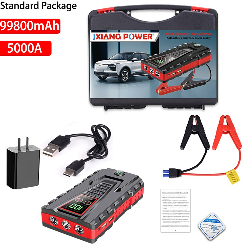 Car Jump Starter Power Bank 12V Portable Car Battery Booster