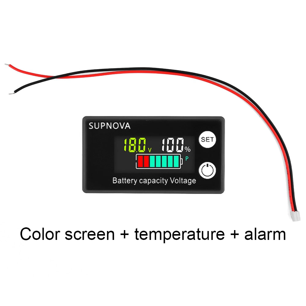 100V Battery Capacity Indicator  Meter Lead-acid Lithium Batters