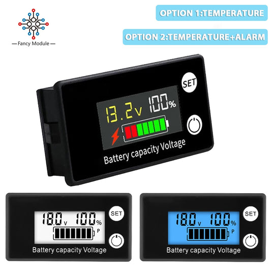 100V Battery Capacity Indicator  Meter Lead-acid Lithium Batters