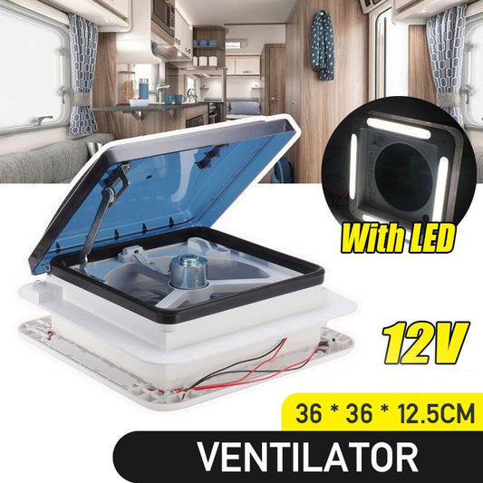 RV Ventilation Fan 12 V Exhaust Fan Roof Mounted For RV Motorhome and Trailer.