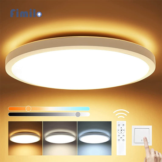 28W LED Ceiling Lamp Dimmable Remote Control