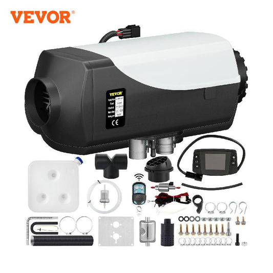 VEVOR 5KW 12V Diesel Air Heater With LCD Switch Silencer For Truck Boat Trailer Caravan Fast Heating Car Heater