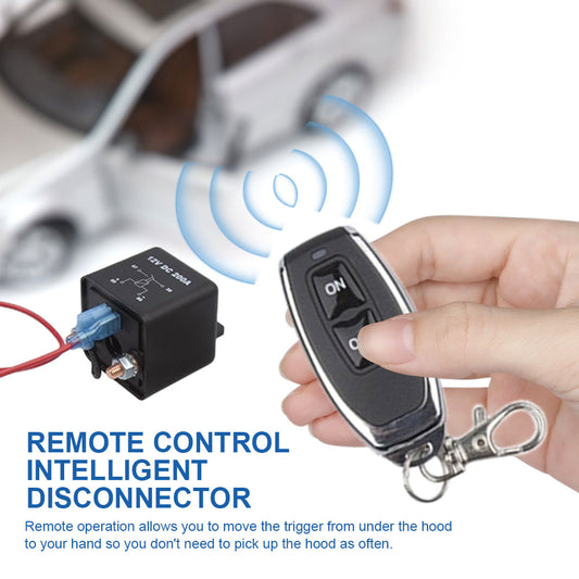 Intelligent Disconnector Anti-leakage 12V 200A Wireless Battery Switch Relay Integrated Remote .