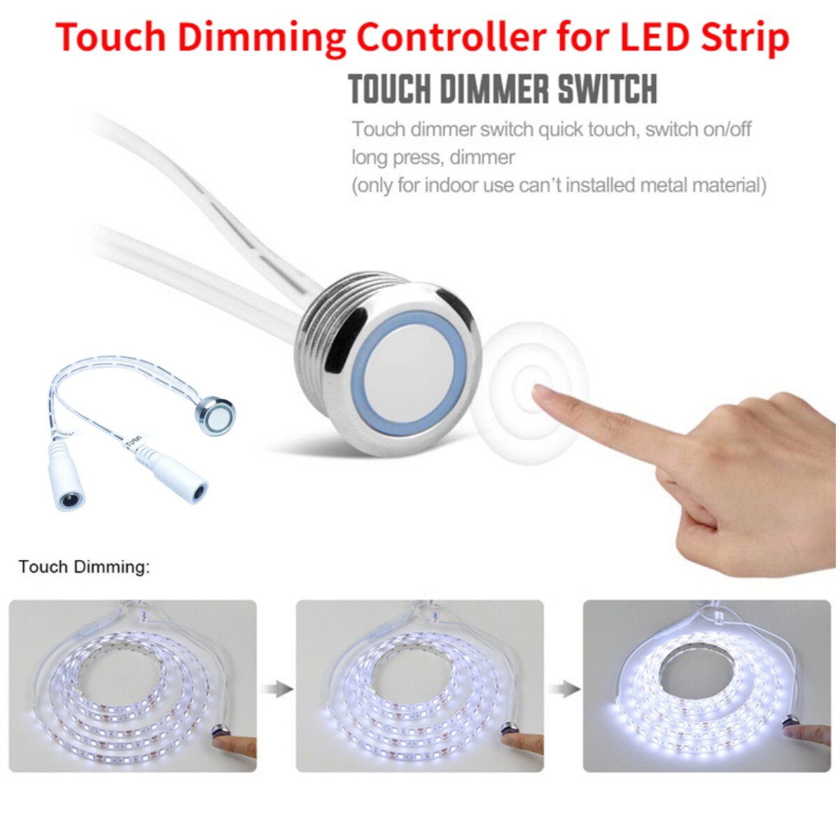 LED Dimmer Touch Sensor Switch