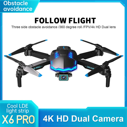 4k HD Dual Camera Obstacle Avoidance RC Drone