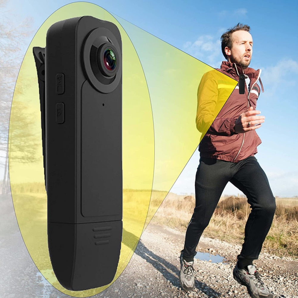 Mini Camera 1080P HD Night Vision Micro Camcorder Bodycam.