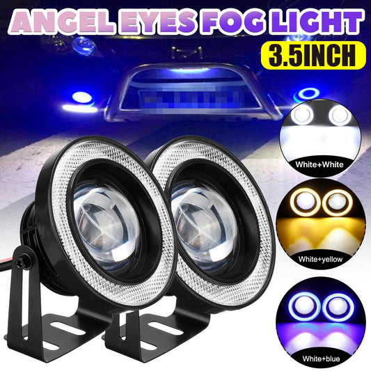 Angel Eyes Fog Lights Led Car Headlight Lamp